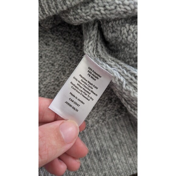 Talbots Gray Knit Turtleneck Sweater - Picture 7 of 9